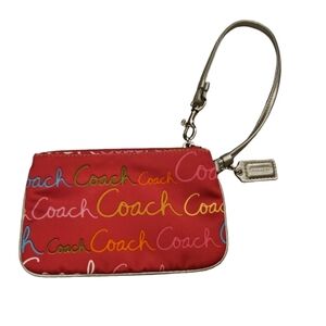 Coach - Pink & Silver Wristlet - LN